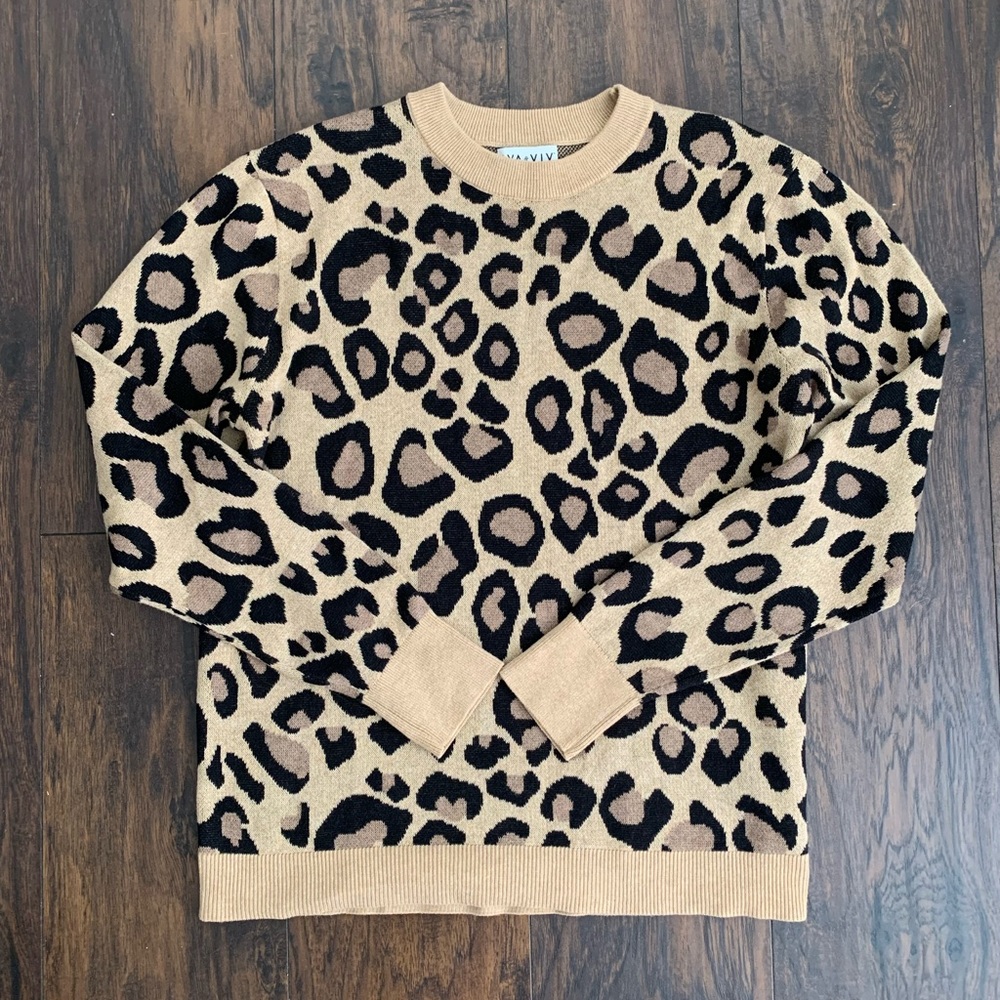 Oversized Cozy Chic Leopard Sweater